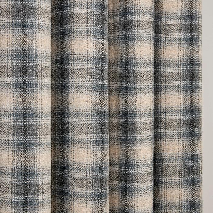 Curtina Everett Jacquard Eyelet Curtain Grey