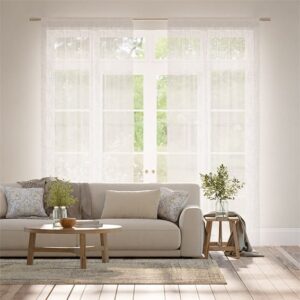 Ionian Voile Cloud White Curtains