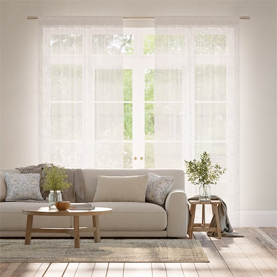 Ionian Voile Cloud White Curtains
