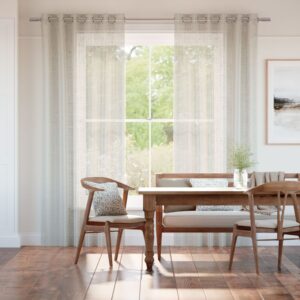 Lumiere Unlined Ariel Portland Stone Curtains