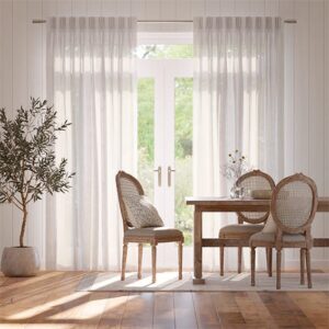 Tahiti Voile Snow Curtains