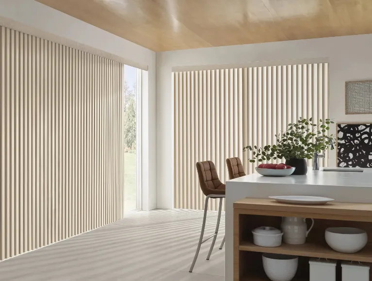 Vertical Blinds Install in Kitchen