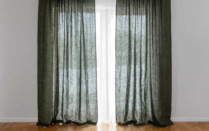 linen sheer door curtain in Dubai