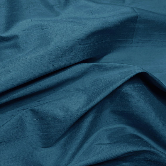 Ahisma Luxe Faux Silk Blue Azure Curtain