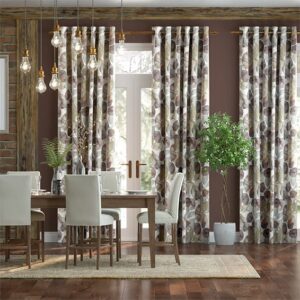 Blakely Faux Silk Merlot Curtains
