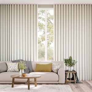 Elodie Classic White Motorized Curtains