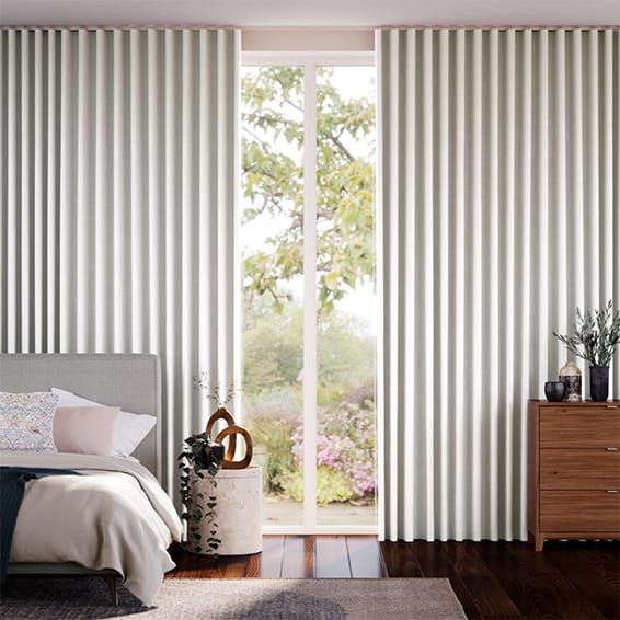 S-Fold Emperor Faux Silk Snow Curtains