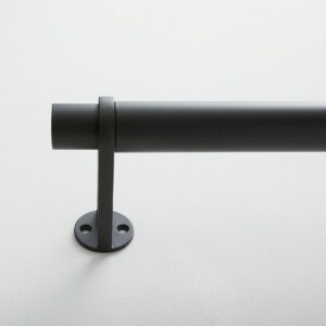 Simple Dark Bronze Curtain Rod