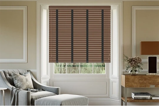 wood made Venetian Blinds in Dubai