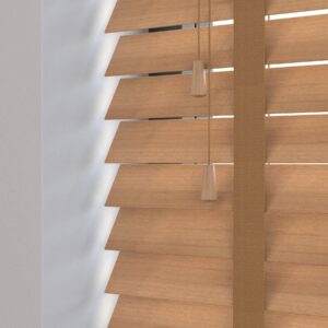 Amazon Taped Tuscan Oak Blinds