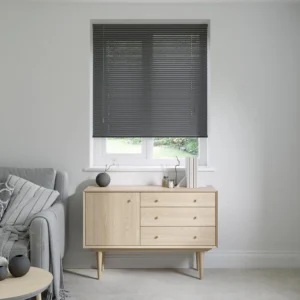 Charcoal Grey 25mm Venetian Blinds