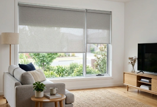 Roller window Blinds install in Dubai home