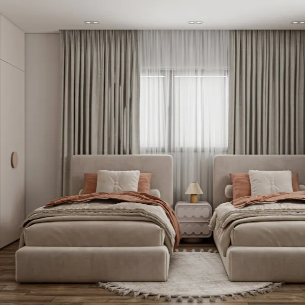 blackout curtains dubai modern bedroom project