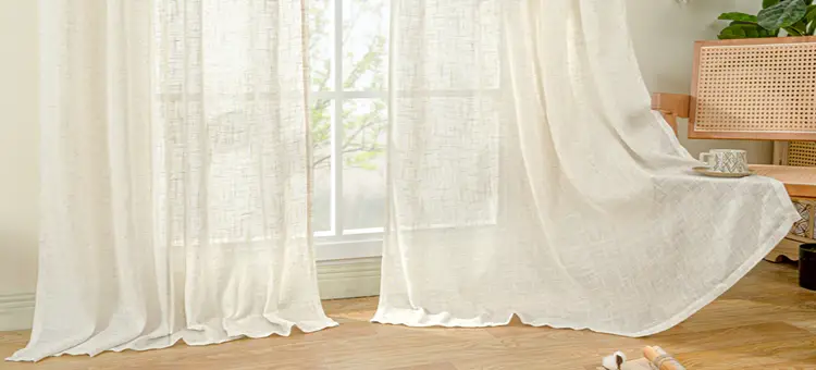 Linen Fabric Sheer Curtains in Dubai