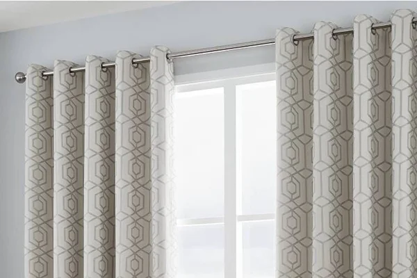 Printed Pattern Eyelet Window Curtains