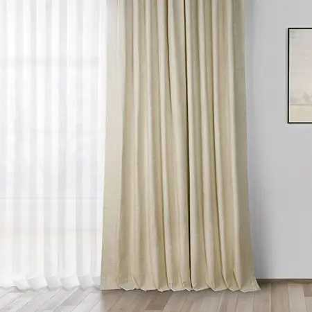 Beige Curtain For Living Room