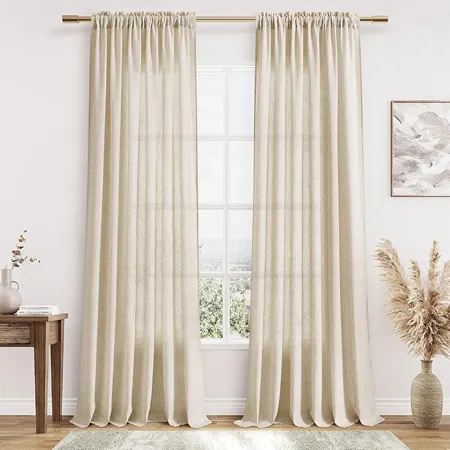 Beige Linen Curtains