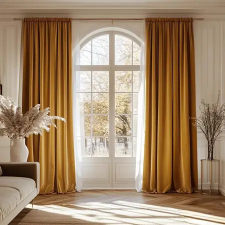 Gold Curtain For Living Room