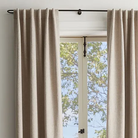 Taupe Linen Curtain