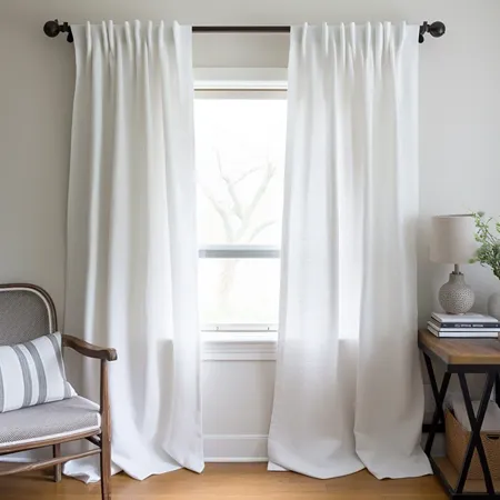 White Linen Curtains