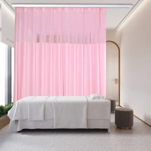 9ft x 8ft Mesh Top Medical Privacy Curtain
