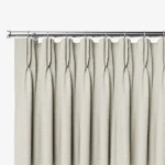 Bijou Oatmeal Natural Linen Double Pinch Pleat-Curtains