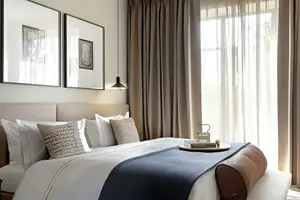 Blackout Curtain Install in Hotel