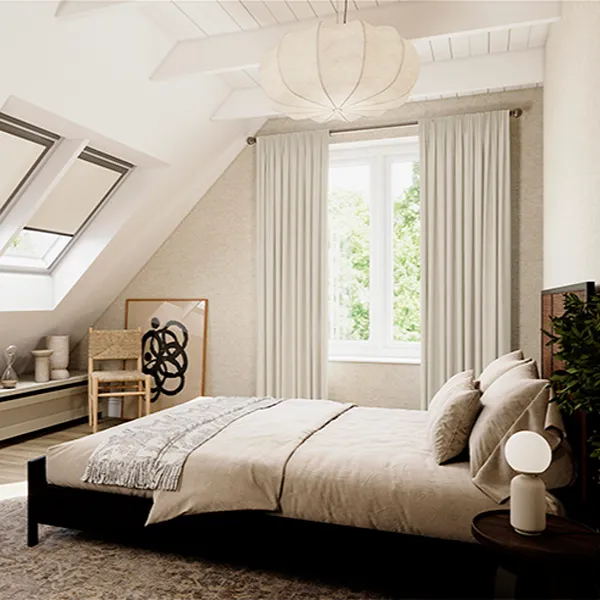 Blenheim Drift Cream Textured Wave Curtains