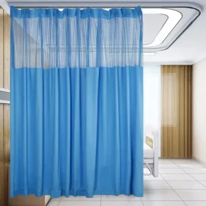 Blue 9ft x 8ft Mesh Top Spa Privacy Curtain