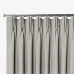 Cavendish Grey Wash Textured Double Pinch Pleat-Curtains