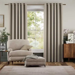 Cavendish Warm Stone Textured Beige Curtains