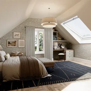 Chilham Whisper Grey Plain Wave Curtains