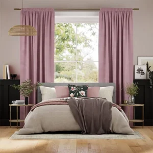 Dusky Rose Velvet Luxury Pink Curtains