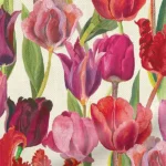 Emma Bridgewater Tulips Pink Floral Curtain