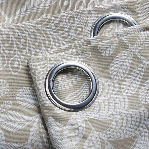 Ferndown Cream Floral Eyelet Blockout White-Curtains