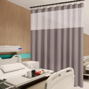 Grey Flame Retardant Hospital Privacy Curtain