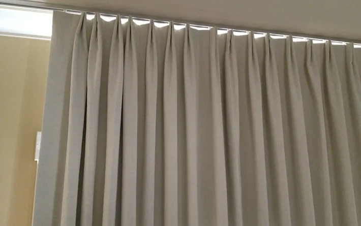 Pinch Pleat Curtain Install in Dubai Home
