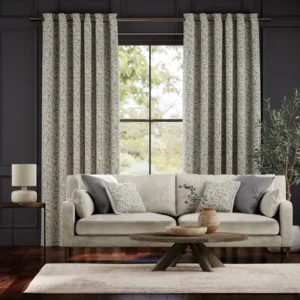 William Morris Willow Bough Mink Patterned Curtains