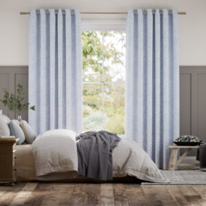 William Morris Willow Cornflower Blue Botanical Curtains