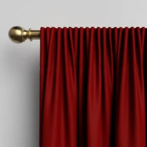 Windermere Merlot Textured Red Curtains
