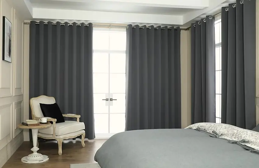 Bedroom Curtain Install in Bedroom