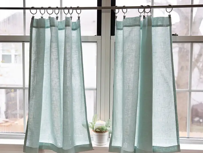 Green Kitchen Curtain