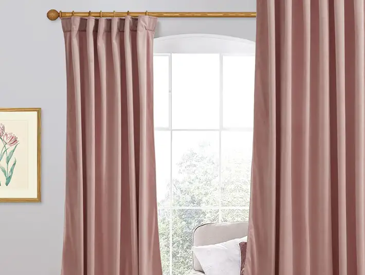 Pink Velvet Curtain