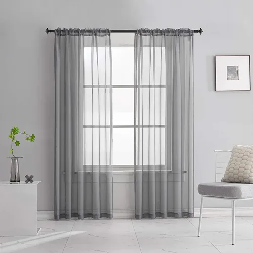 Grey Sheer Curtains