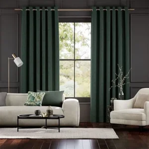Teal Twilight Linen Curtains