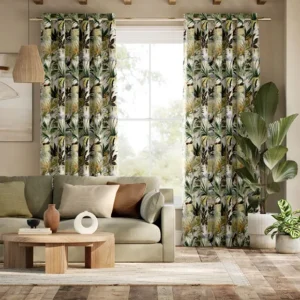 Toucan Jungle Velvet Curtains