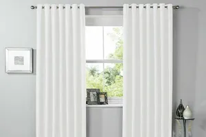 White Color Blackout Curtain